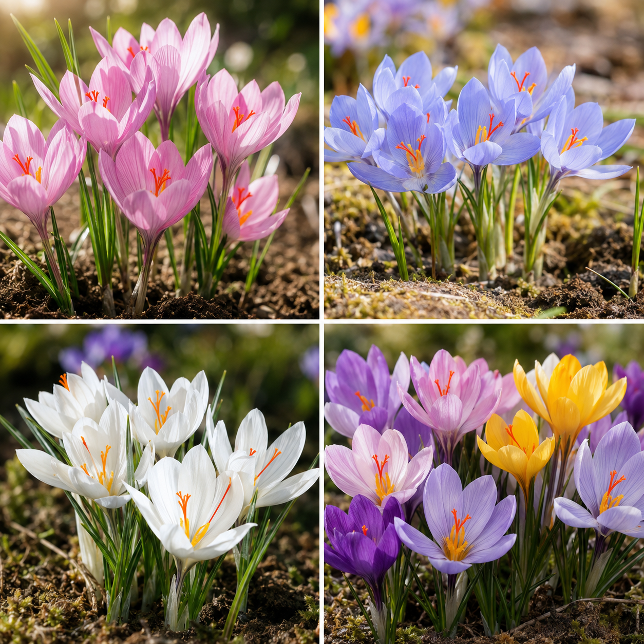 🌸 Premium Saffron Crocus Bulbs-The Gold Among Flowers