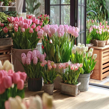 Tulip Bulbs 🌷 Long-Lasting Blooms | Easy Care