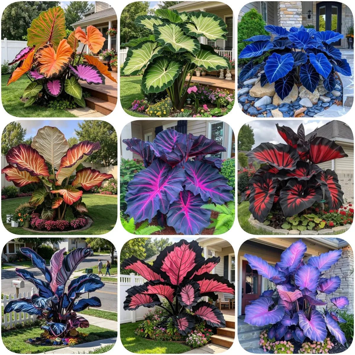 🌈 Giant Caladium Bulbs 🎊The color wizard that creates a dream garden 🌿✨