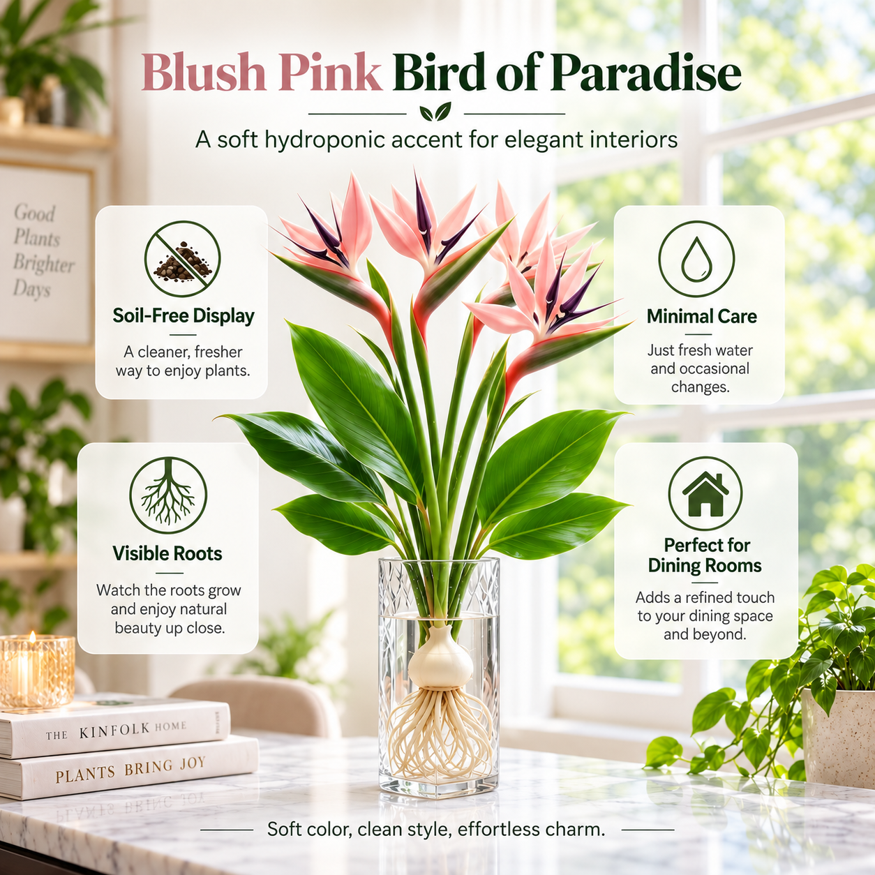 🕊️Hydroponic bird of paradise, from bulb to flowering, is incredibly therapeutic.