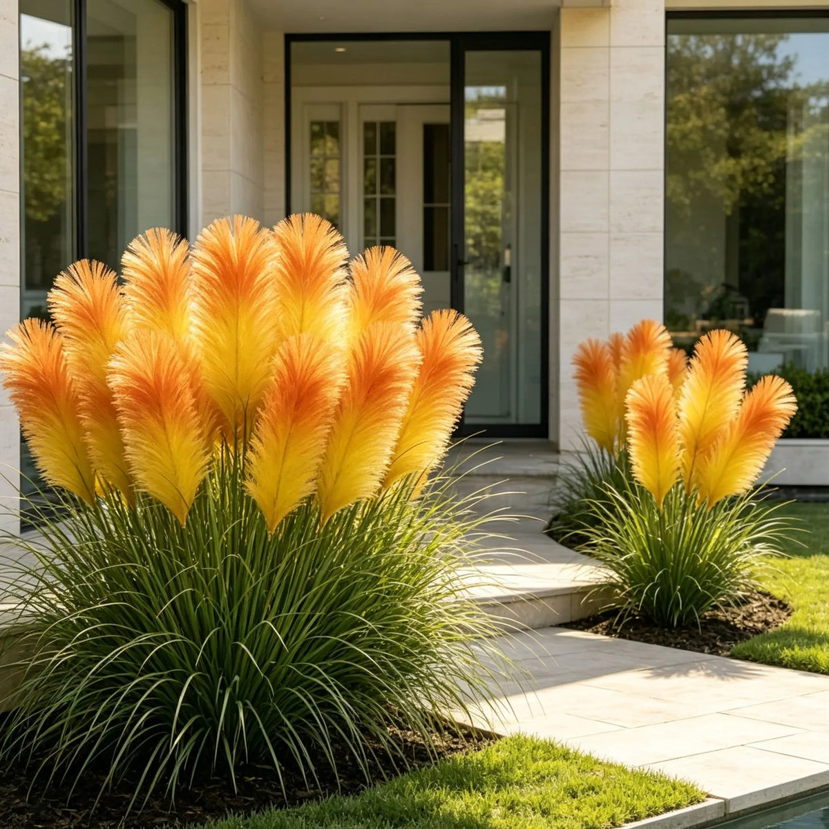🪶Vibrant Mixed‑Color Ornamental Pampas Grass Seeds | Elegant Tall Feathery Garden Grass