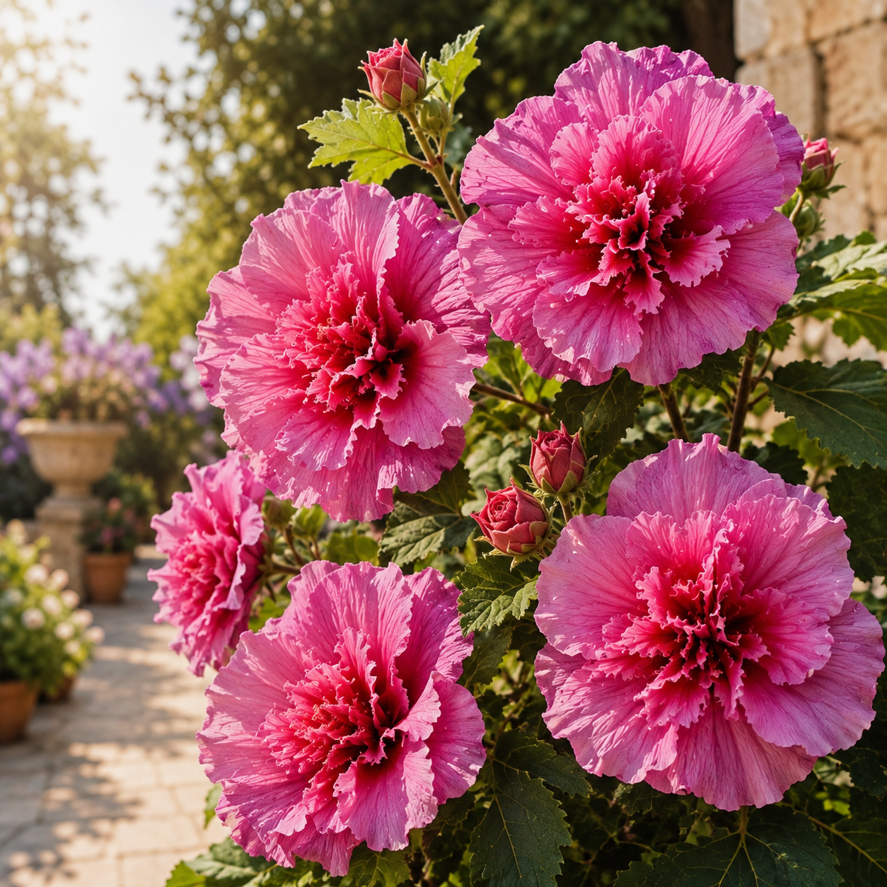 🌸 Rare Ruffled Jewel Flower Bulbs – Giant Layered Blooms for Elegant Gardens & Patios