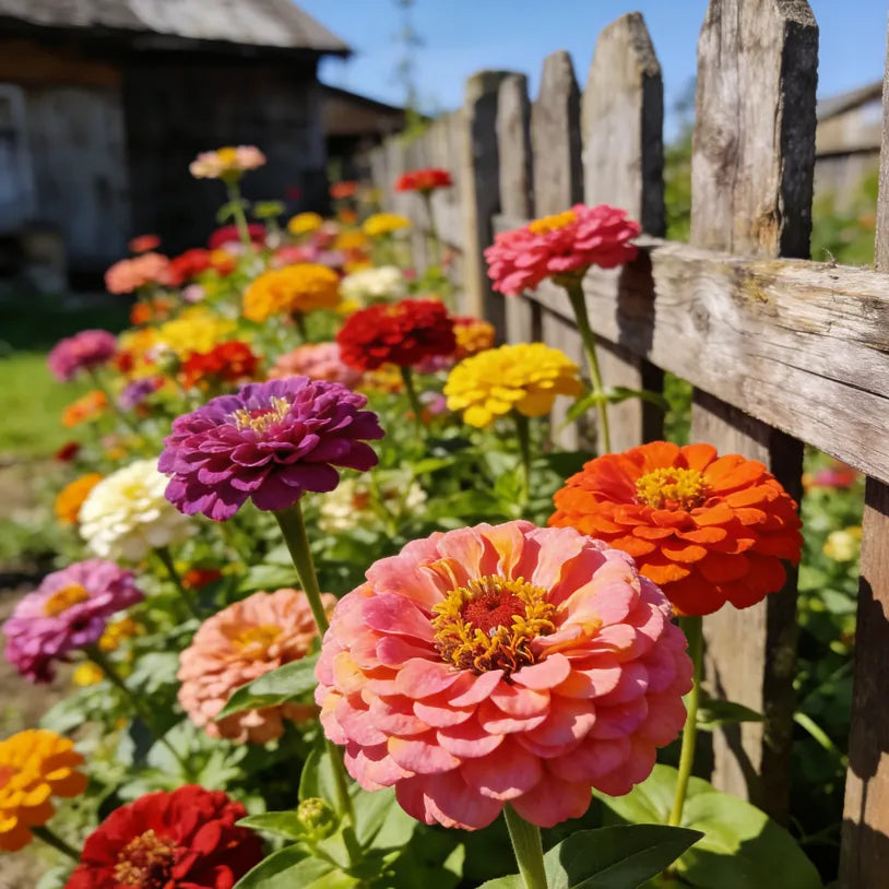 🌺Double-Flowered Mixed Zinnia Seeds