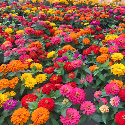 🌺Double Zinnia Mixed Color Seeds