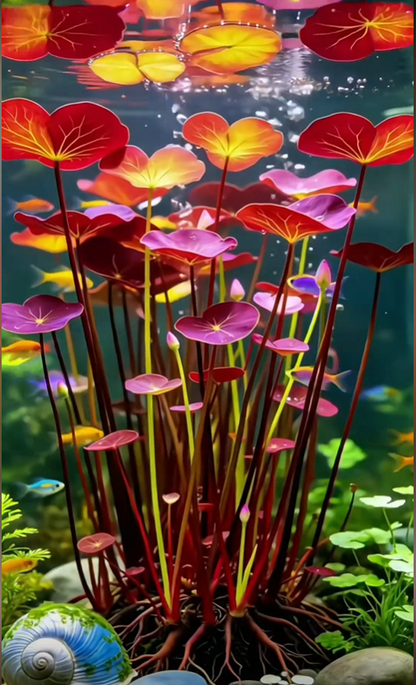 🐟Hydroponic red lotus roots🌿 Turn Your Aquarium into a Living Garden