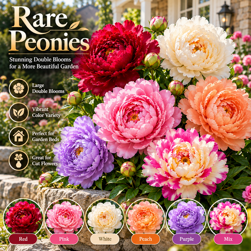 🌺Rare Double Peonies✨ That Bloom Bigger & Brighter🌿 That Bring Every Garden to Life