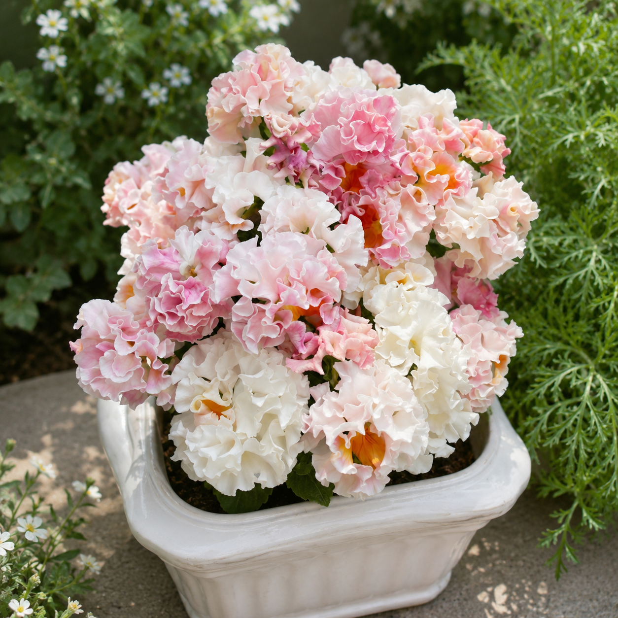 Double Ruffled Pansy Seeds-Rich Ruffled Texture
