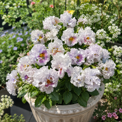 Double Ruffled Pansy Seeds-Rich Ruffled Texture