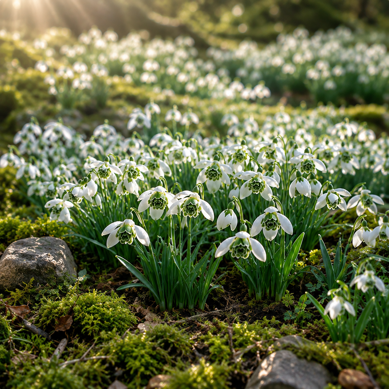 Double Snowdrop Bulbs-Small Flowers, Big Garden Impact✨