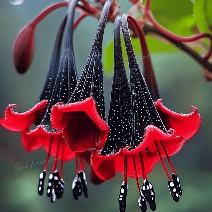 Rare Black and Red Bicolor Series Flower Seeds