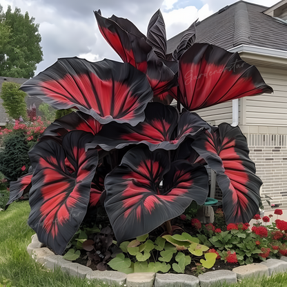 Rare Black and Red Bicolor Series Flower Seeds