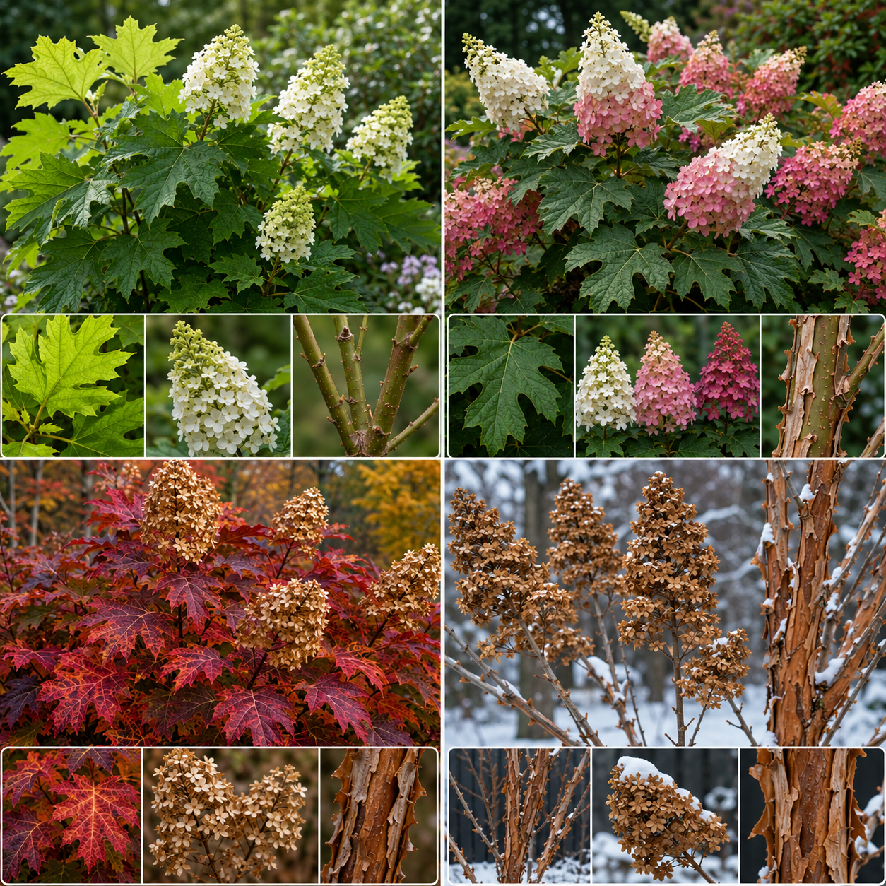 🍂Oakleaf Hydrangea Seeds-Four Seasons of Changing Beauty