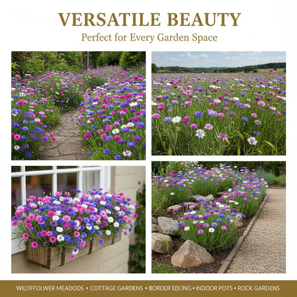 🌼 Premium Cornflower Seeds – The "Unstoppable" Wildflower That Grows Anywhere