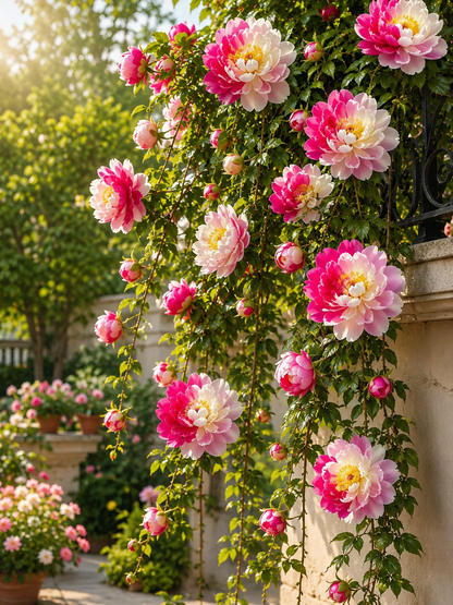 Rare Double Climbing Peonies &🌺 That Bloom Big & Beautiful