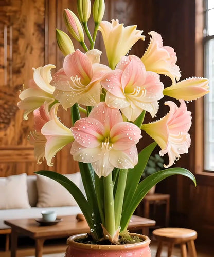 🌺 Amaryllis Bulbs– Dramatic Blooms, Effortless Grace! 🌿✨