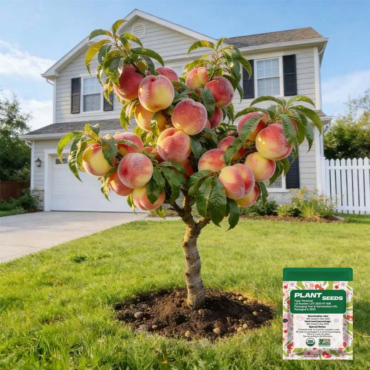 HoneyRed Orchard Seeds – Dwarf Peach Tree