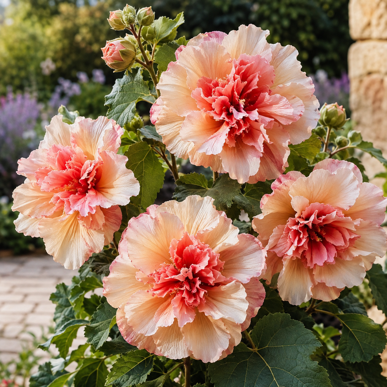 🌸 Rare Ruffled Jewel Flower Bulbs – Giant Layered Blooms for Elegant Gardens & Patios