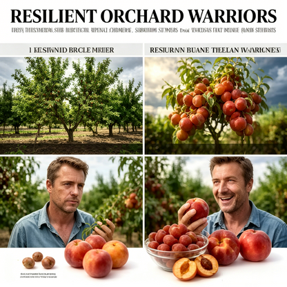 🍑 Mini Heirloom Peach Tree – Giant Honey-Sweet Red Fruit 🔥