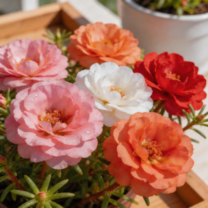 Moss Rose Seeds – Easy Colorful Blooms for Pots, Beds & Balconies