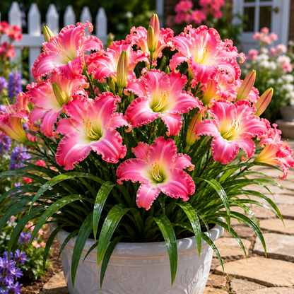 🌸 Giant Bloom Daylily Bulbs – Massive Colorful Flowers & Easy-Care Perennial