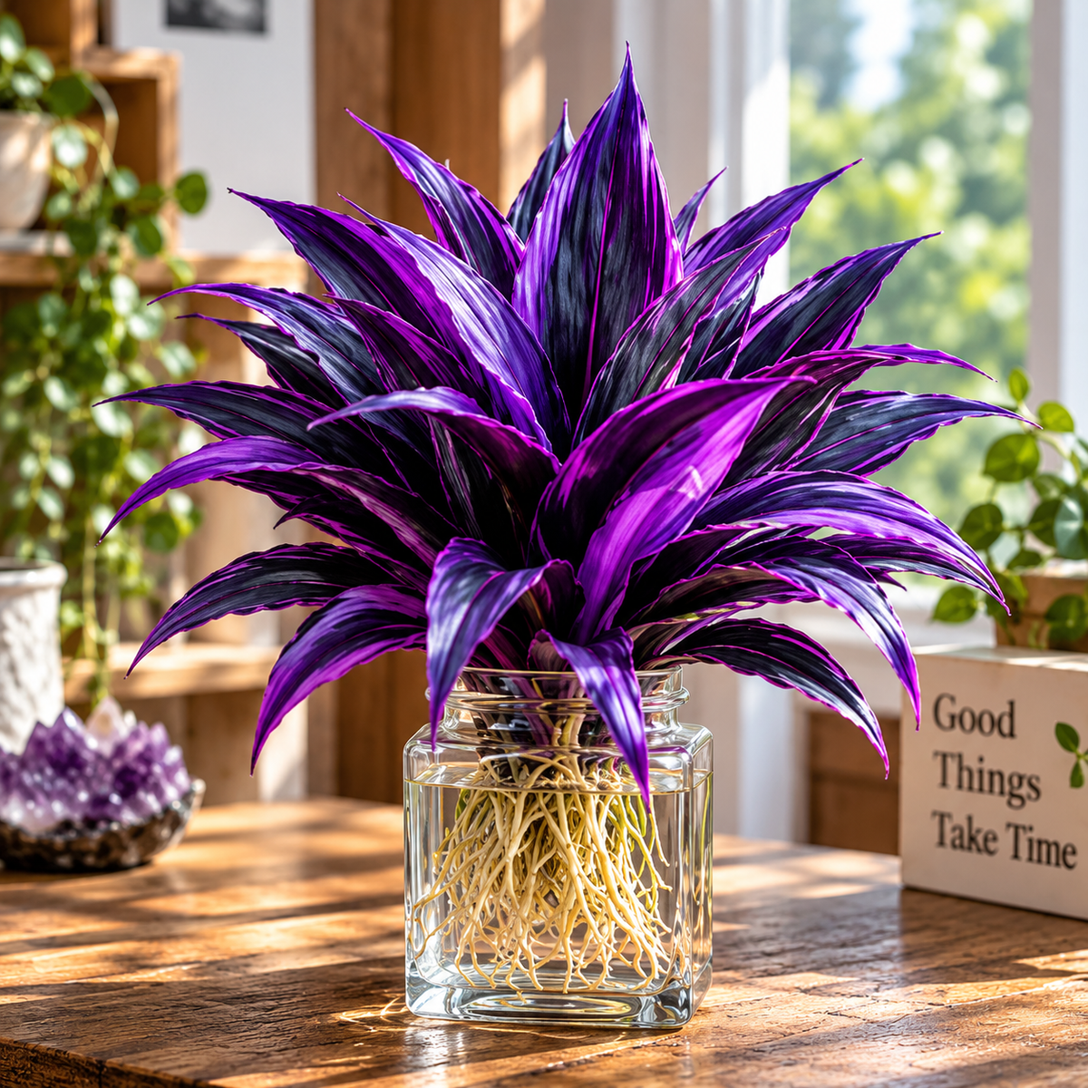 🌿 Rare Colorful Water Plant Bulbs – No Soil Needed, Easy to Grow