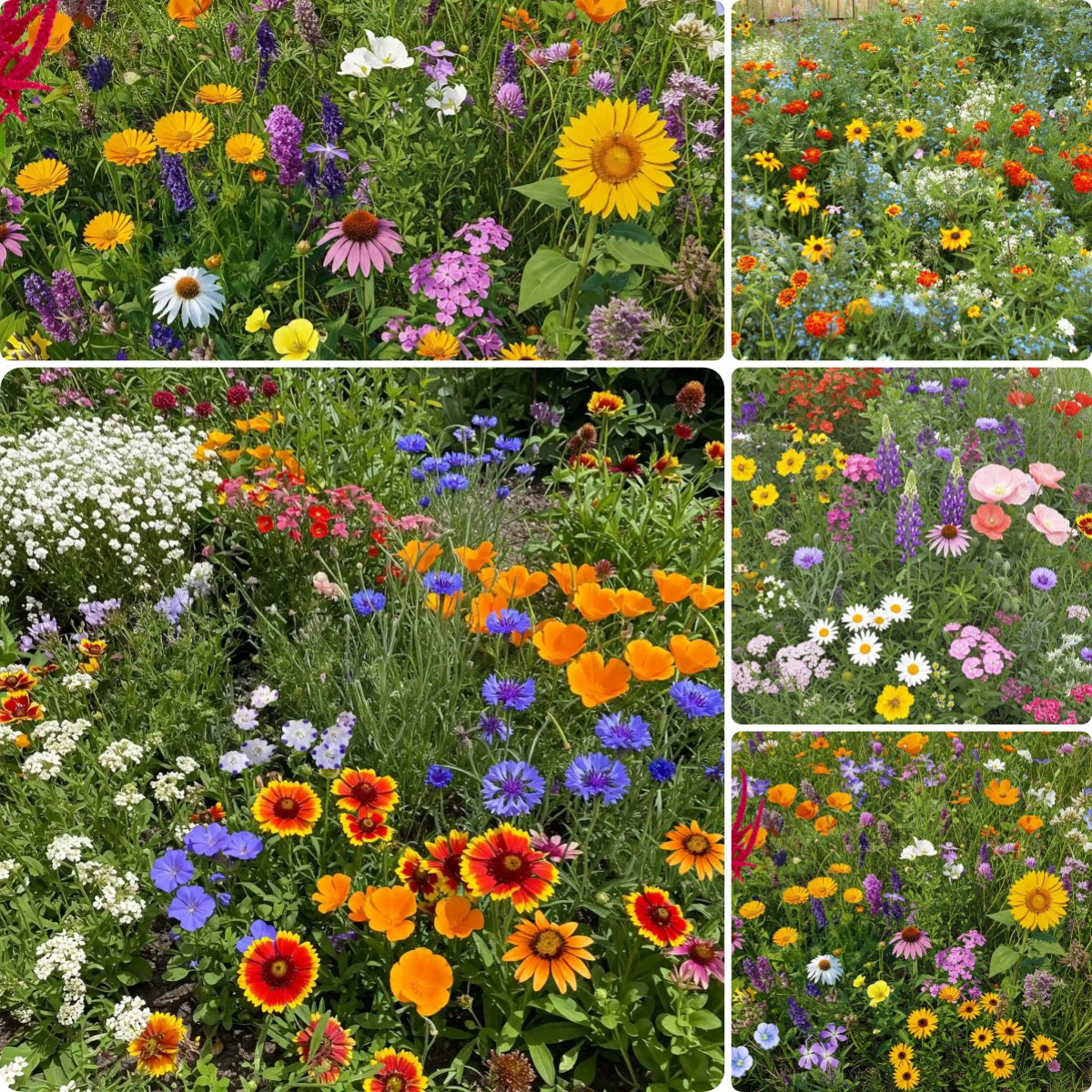 Summer Hardy Wildflower Seeds – Thrive in Heat, Bloom All Year Long,Flower Sea☀️