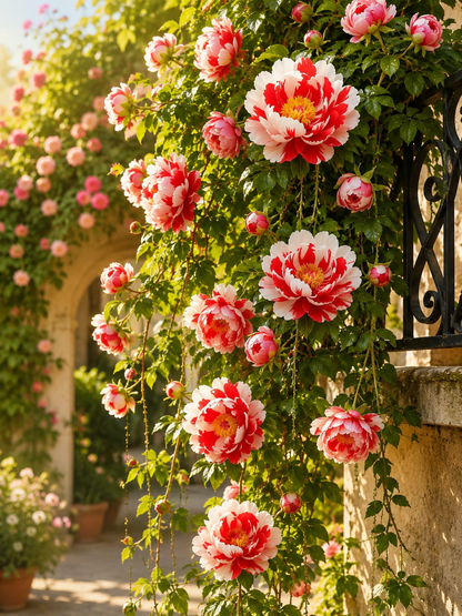 Rare Double Climbing Peonies &🌺 That Bloom Big & Beautiful
