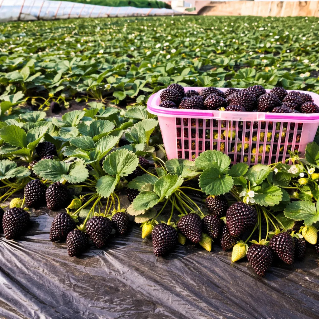 🍓Giant Black Diamond Strawberries Seeds – Sweet, Nutrient-Rich & Easy to Grow at Home