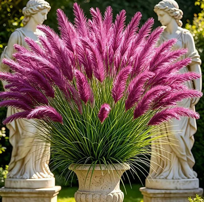 🪶Vibrant Mixed‑Color Ornamental Pampas Grass Seeds | Elegant Tall Feathery Garden Grass