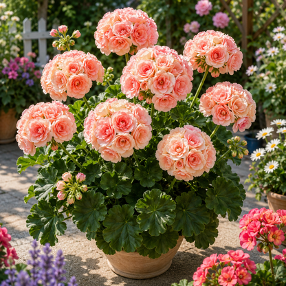 🌸 Rare Double Geranium Plants – Endless Blooms & Stunning Rose-Like Flowers ✨
