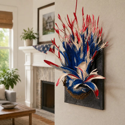 🦌 Rare Rainbow Staghorn Fern — Living Botanical Wall Sculpture