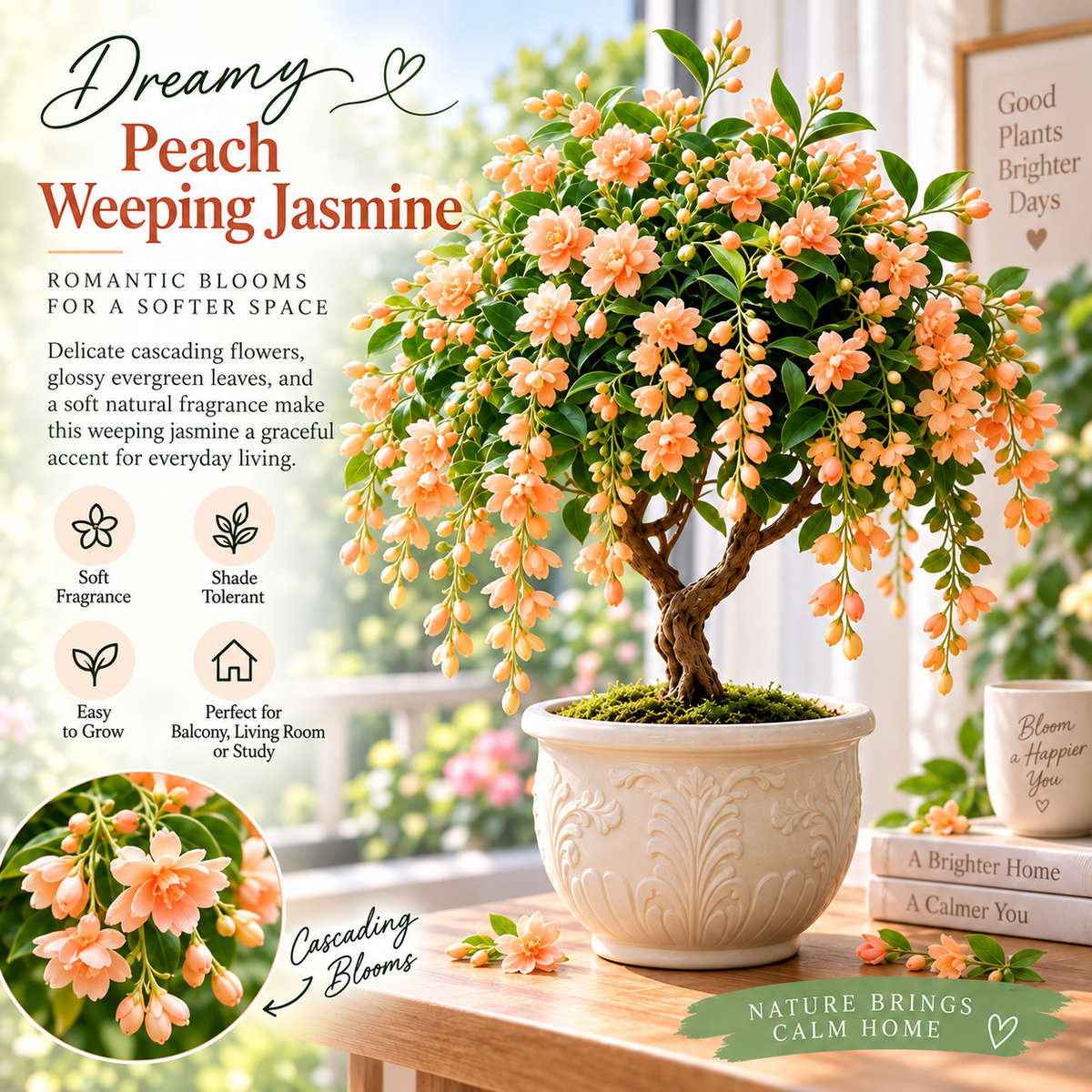 🌸【7 days germination】Last Day Up to 50% OFF💐Rare Weeping Jasmine Flowers Bulbs
