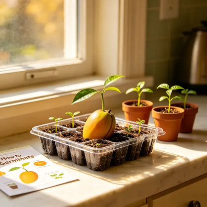 🥭 Sweet 'Golden Honey' Dwarf Mango Tree Seeds (Grow at Home)