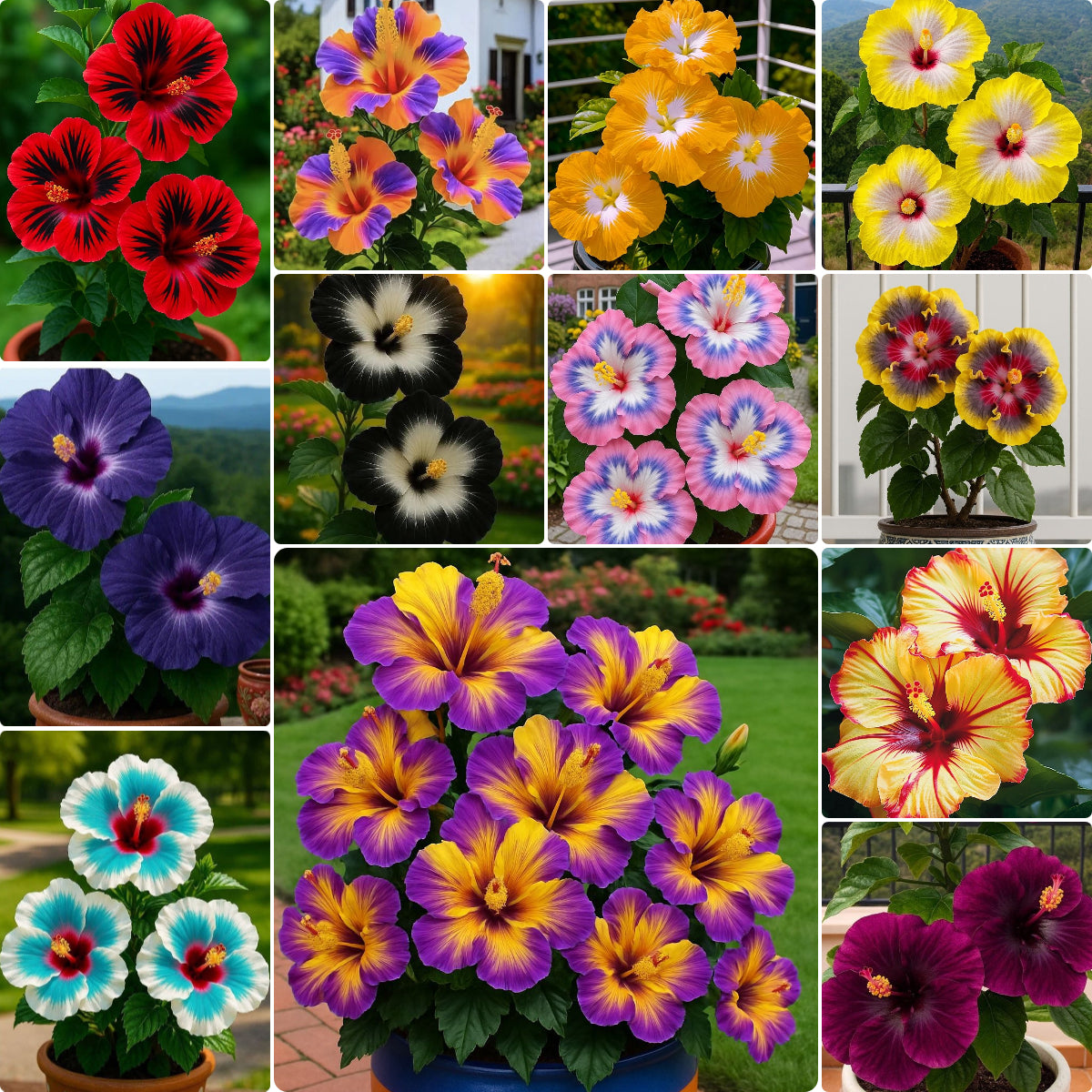 Rare Hibiscus Bulbs- Potted Indoor Balcony Winter Planting