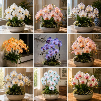🌸Rare Pastel Phalaenopsis Orchid Bulbs– Elegant Multi-Color Blooms for Beautiful Indoor Spaces