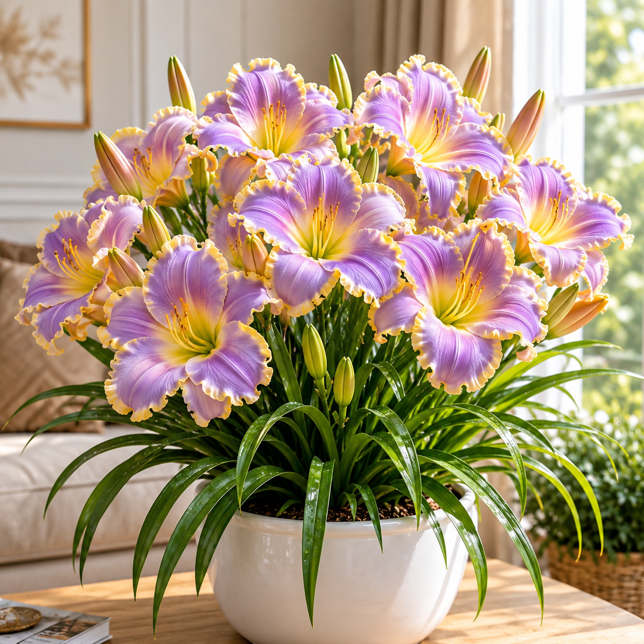 🌸 Giant Bloom Daylily Bulbs – Massive Colorful Flowers & Easy-Care Perennial