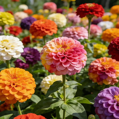 🌺Double-Flowered Mixed Zinnia Seeds