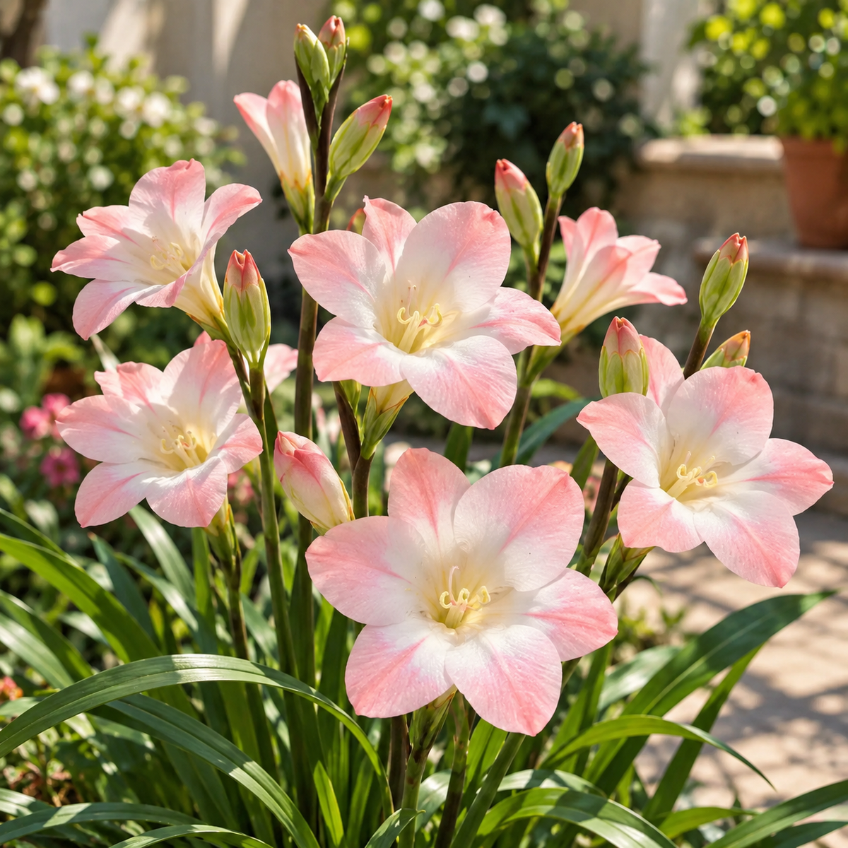 🌿 Ixia bulbs-✨Star-Shaped Blooms · Graceful Stems