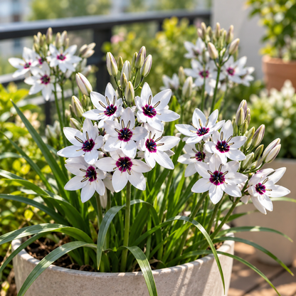 🌿 Ixia bulbs-✨Star-Shaped Blooms · Graceful Stems