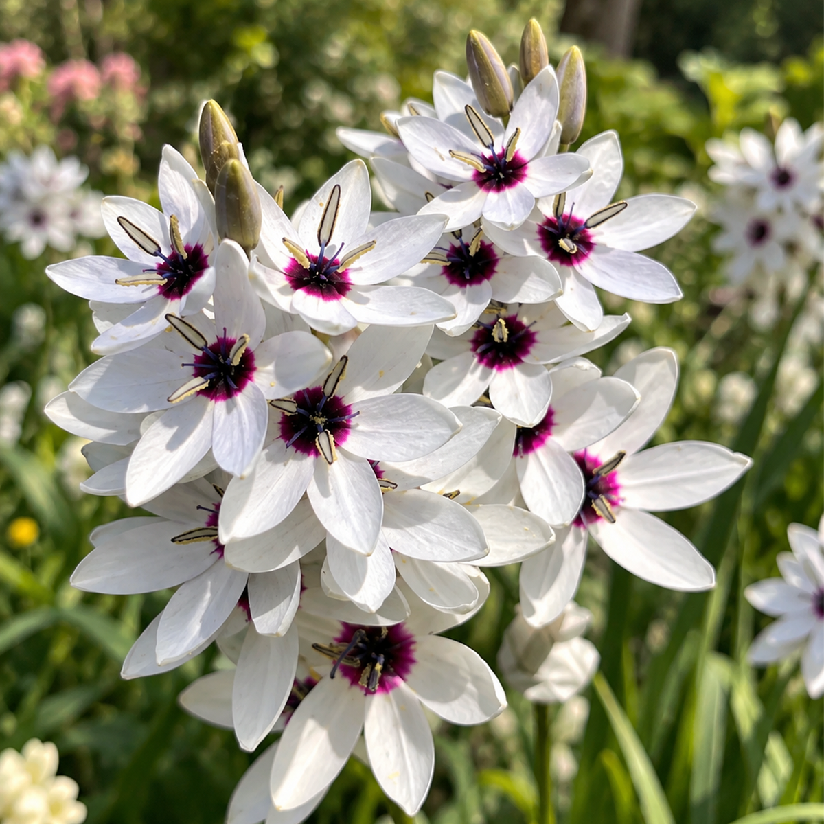 🌿 Ixia bulbs-✨Star-Shaped Blooms · Graceful Stems