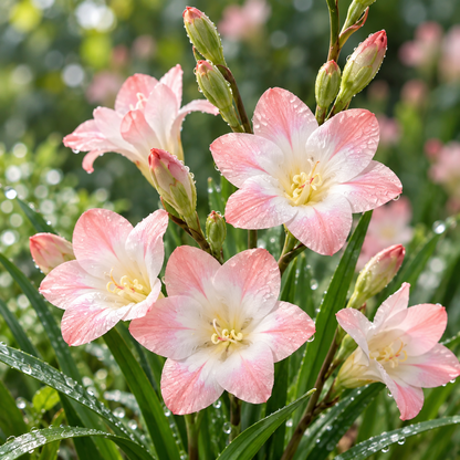 🌿 Ixia bulbs-✨Star-Shaped Blooms · Graceful Stems