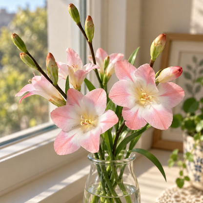 🌿 Ixia bulbs-✨Star-Shaped Blooms · Graceful Stems