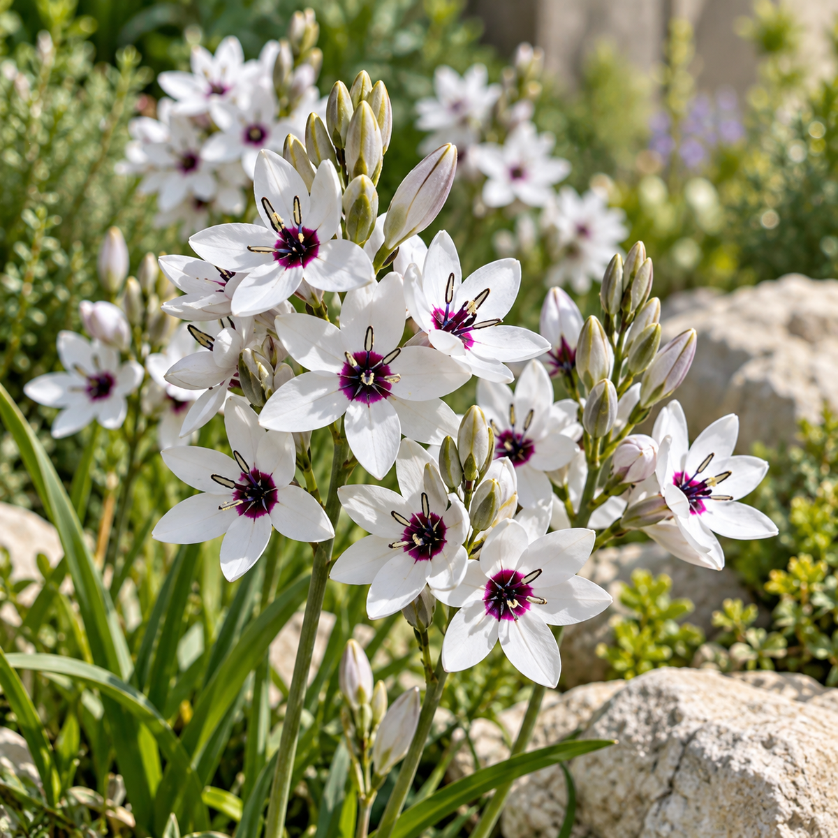🌿 Ixia bulbs-✨Star-Shaped Blooms · Graceful Stems
