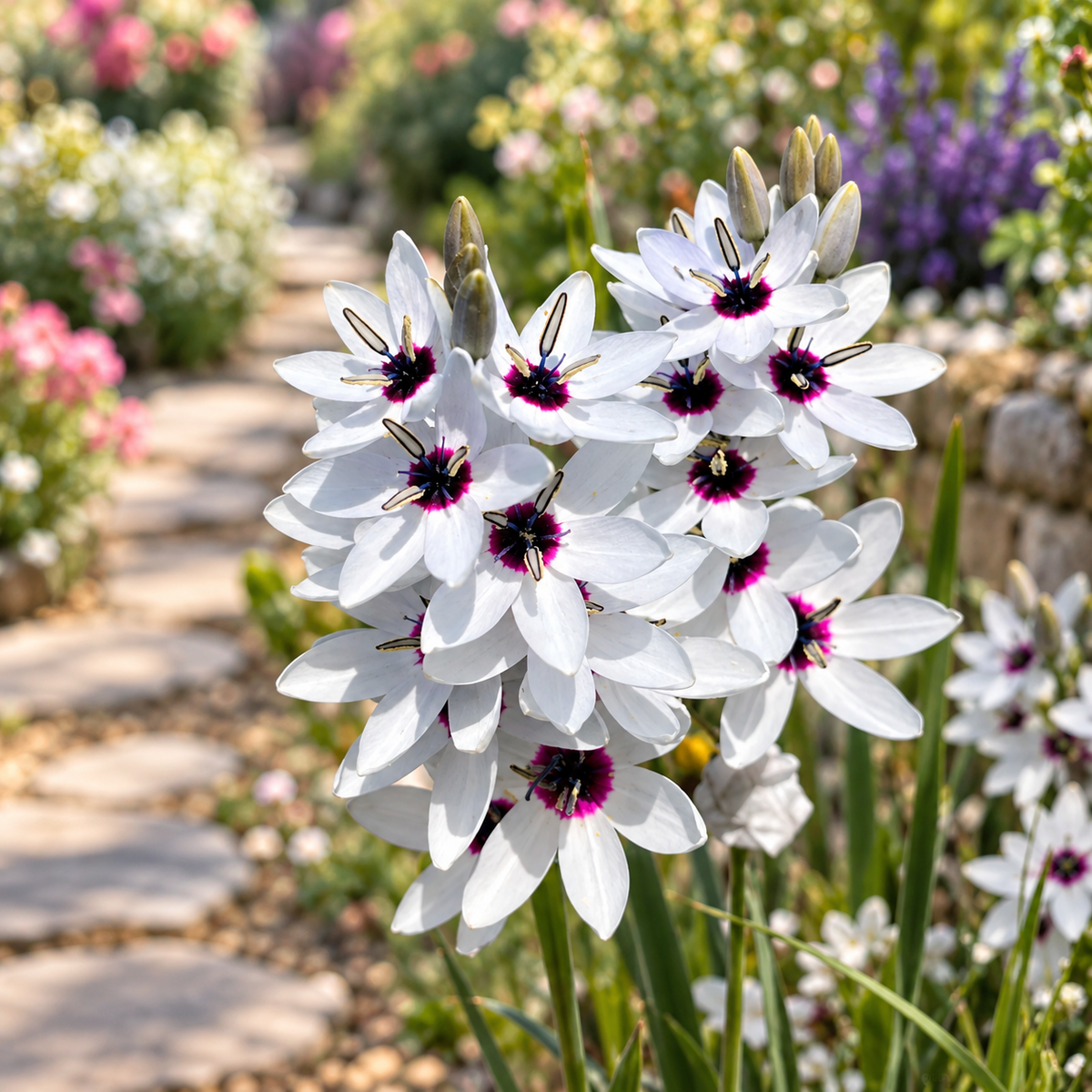 🌿 Ixia bulbs-✨Star-Shaped Blooms · Graceful Stems