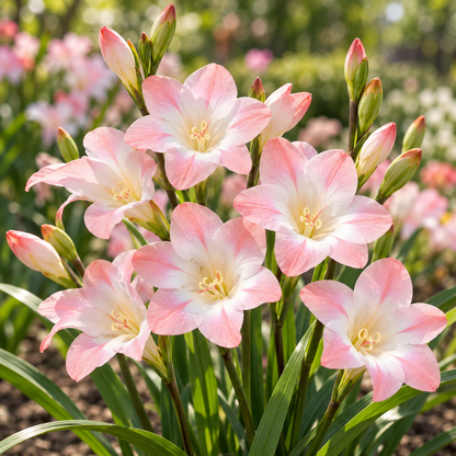 🌿 Ixia bulbs-✨Star-Shaped Blooms · Graceful Stems