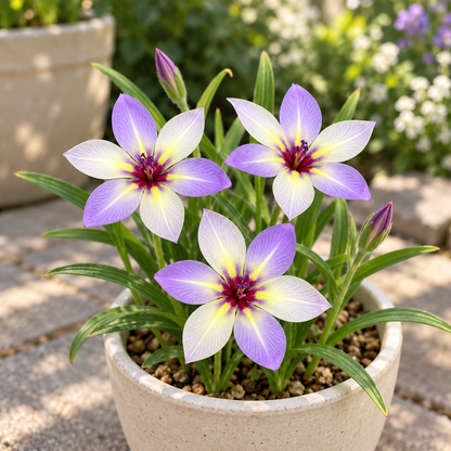 🌿 Ixia bulbs-✨Star-Shaped Blooms · Graceful Stems