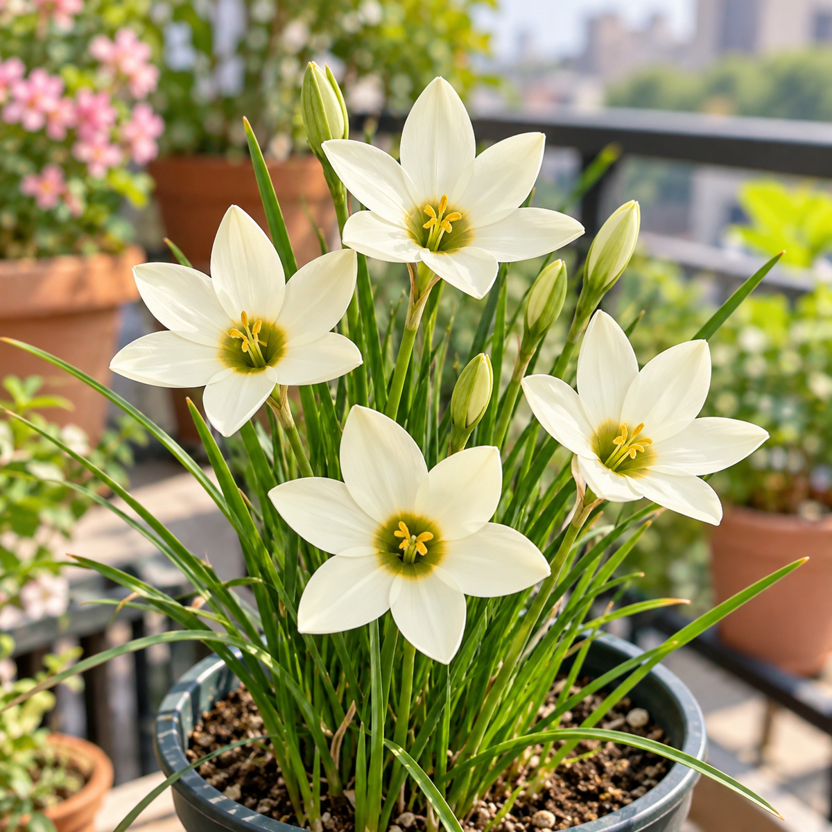 🌿 Ixia bulbs-✨Star-Shaped Blooms · Graceful Stems