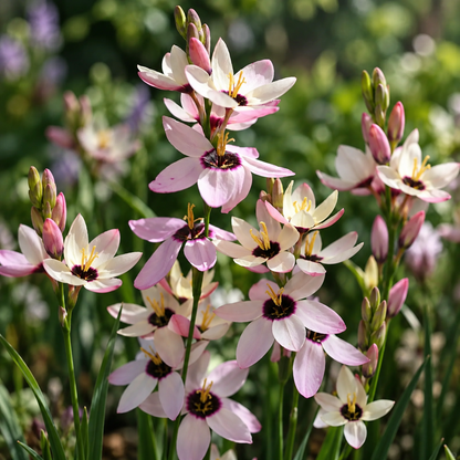 🌿 Ixia bulbs-✨Star-Shaped Blooms · Graceful Stems