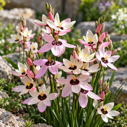 🌿 Ixia bulbs-✨Star-Shaped Blooms · Graceful Stems