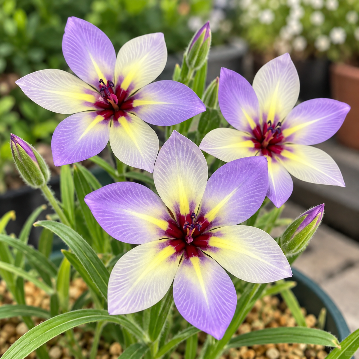 🌿 Ixia bulbs-✨Star-Shaped Blooms · Graceful Stems